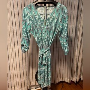 Geometric pattern dress